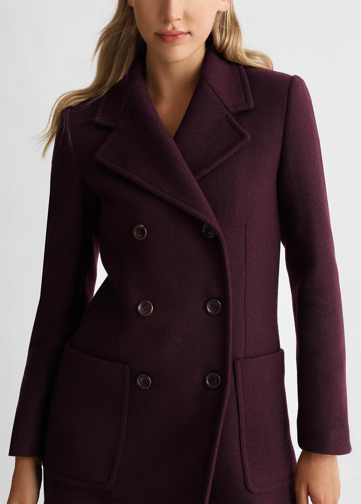 CAPPOTTO DOPPIOPETTO IN MISTO LANA LIU-JO