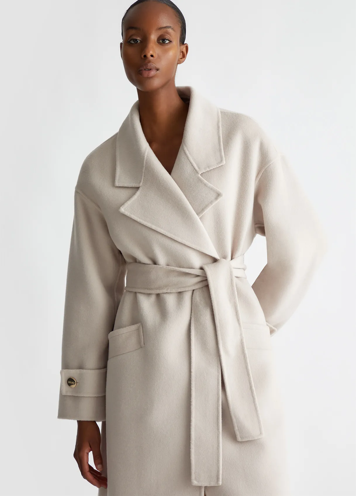 CAPPOTTO IN MISTO LANA CON CINTURA LIU-JO