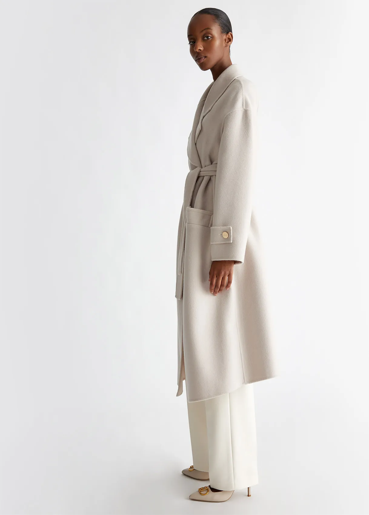 CAPPOTTO IN MISTO LANA CON CINTURA LIU-JO