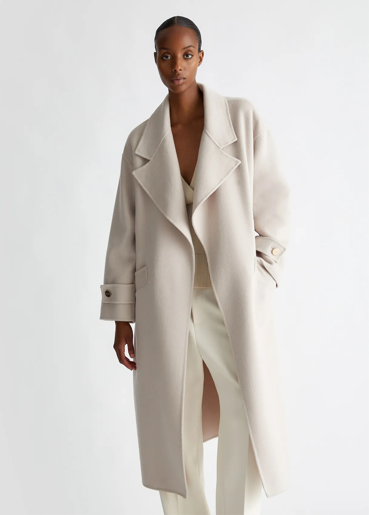 CAPPOTTO IN MISTO LANA CON CINTURA LIU-JO