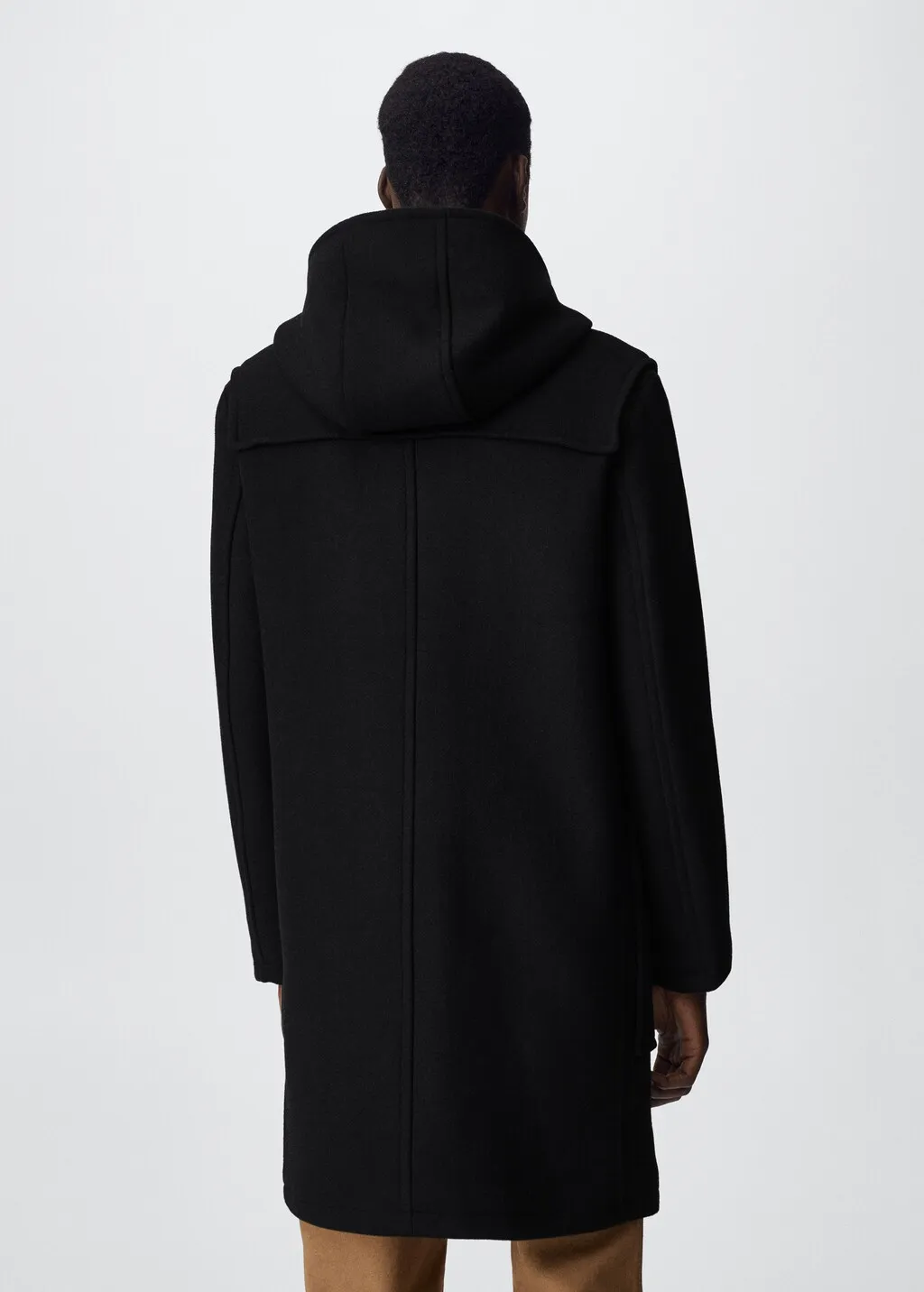 Cappotto lana riciclata cappuccio