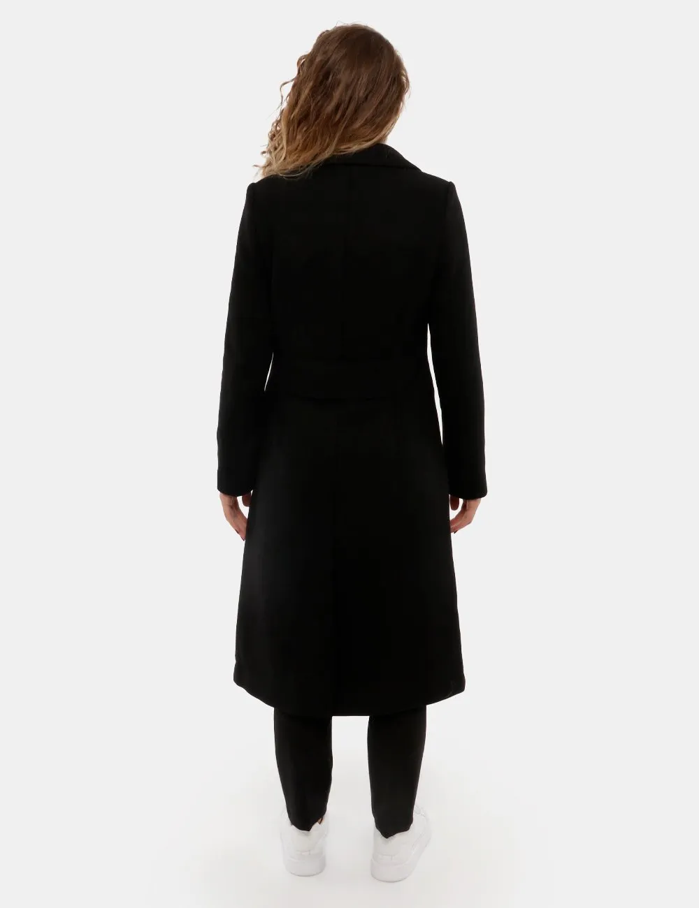 Cappotto Yes Zee lungo in misto lana