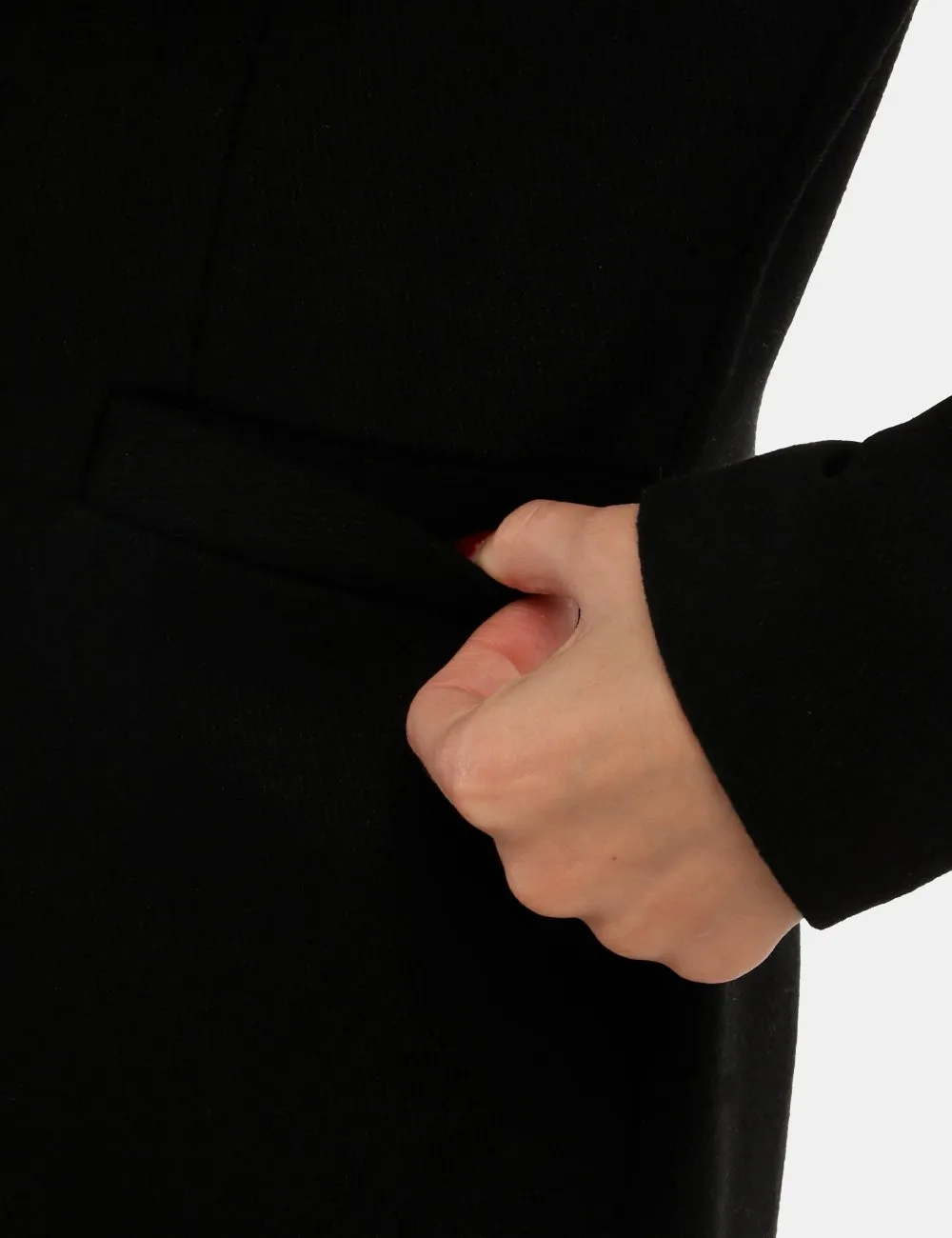 Cappotto Yes Zee lungo in misto lana