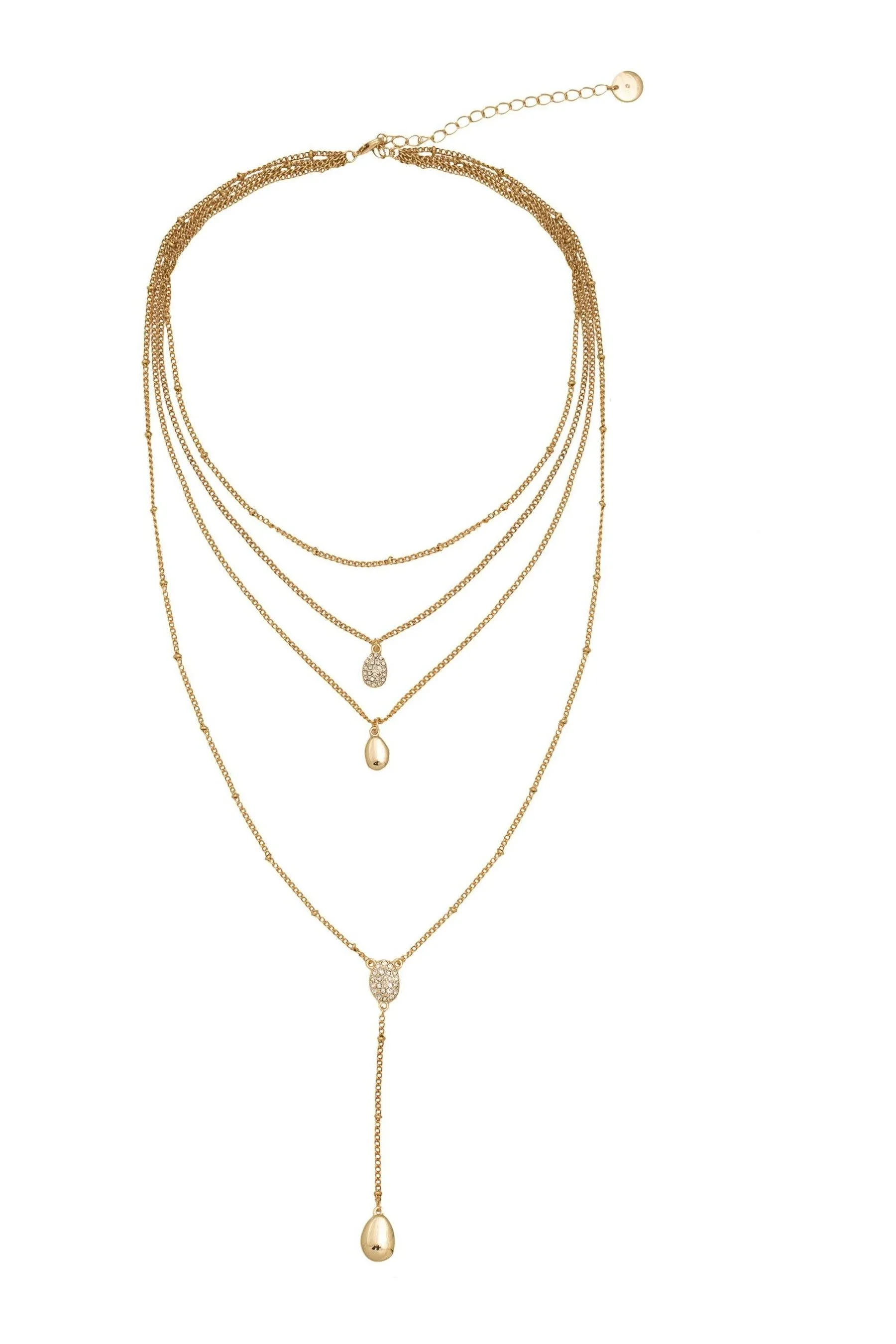 Caramel Jewellery London Oro - Collana multifilo con pantaloni da Spirit