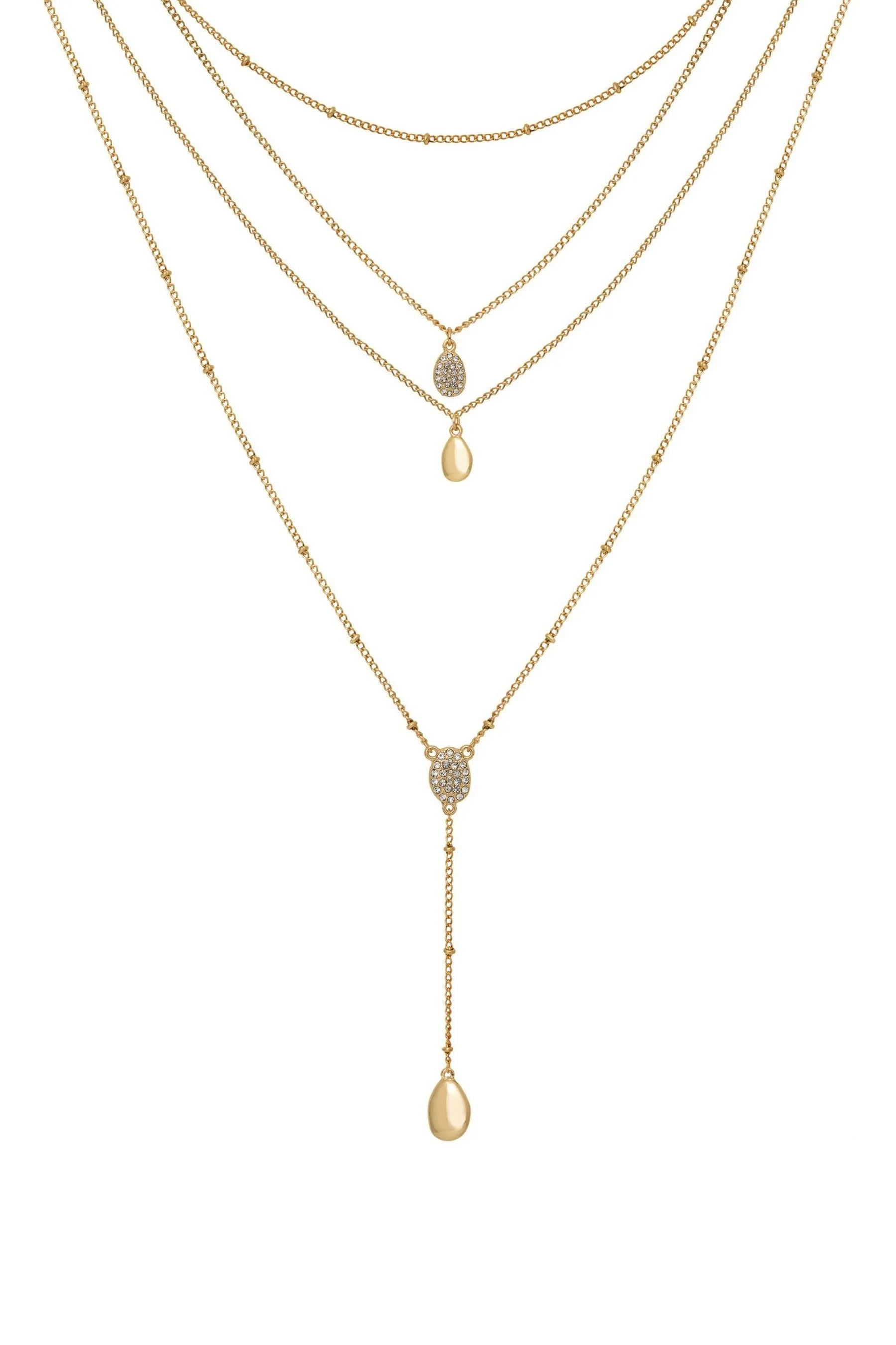 Caramel Jewellery London Oro - Collana multifilo con pantaloni da Spirit