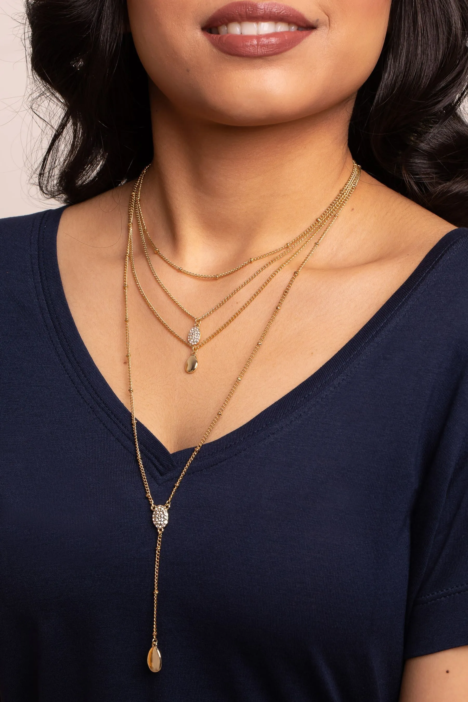 Caramel Jewellery London Oro - Collana multifilo con pantaloni da Spirit