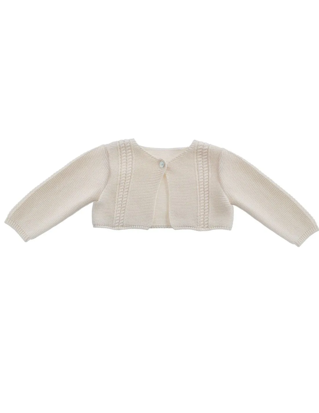 CARDIGAN BOLERINO IN COTONE BIOLOGICO NATURALE