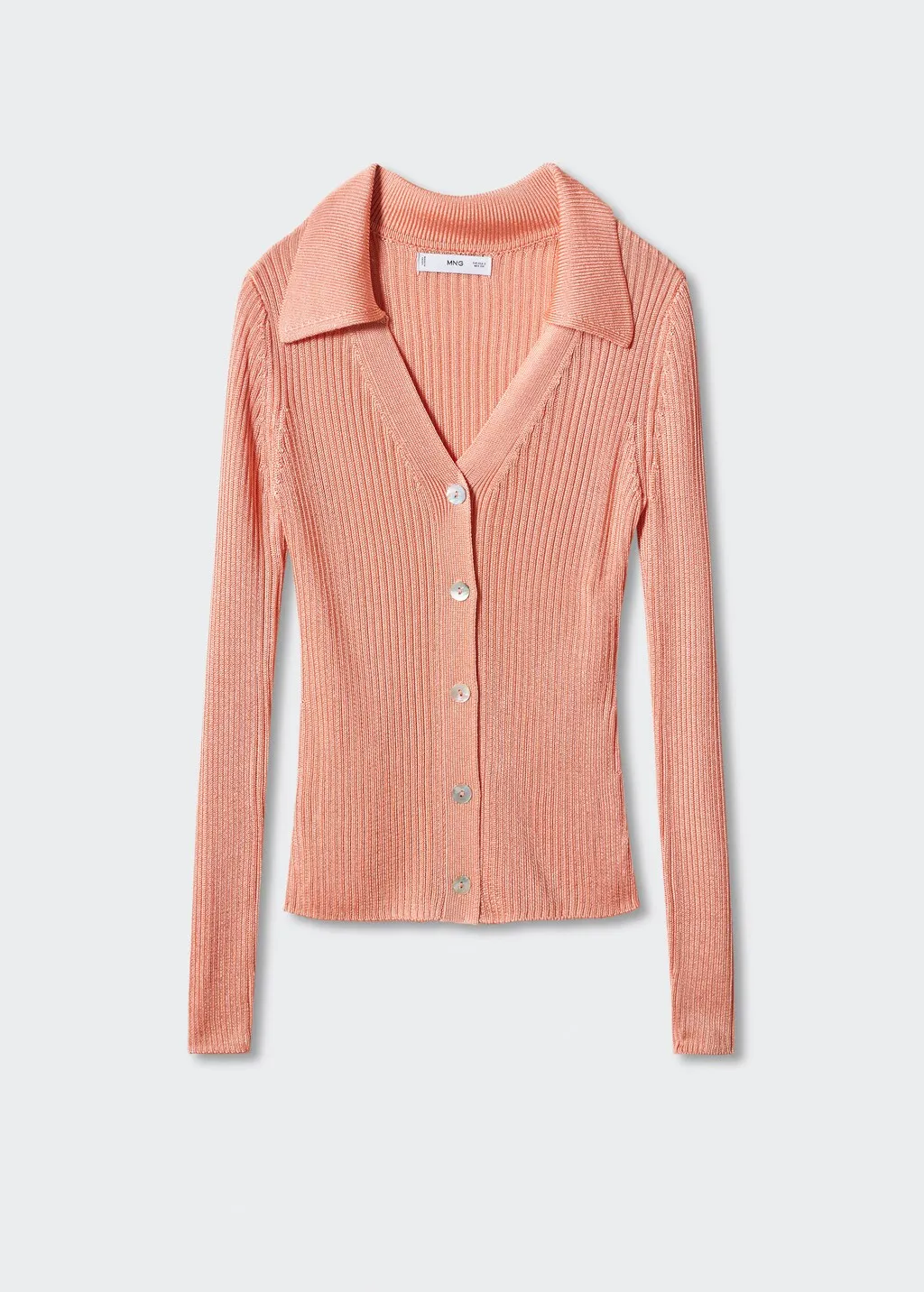 Cardigan collo polo