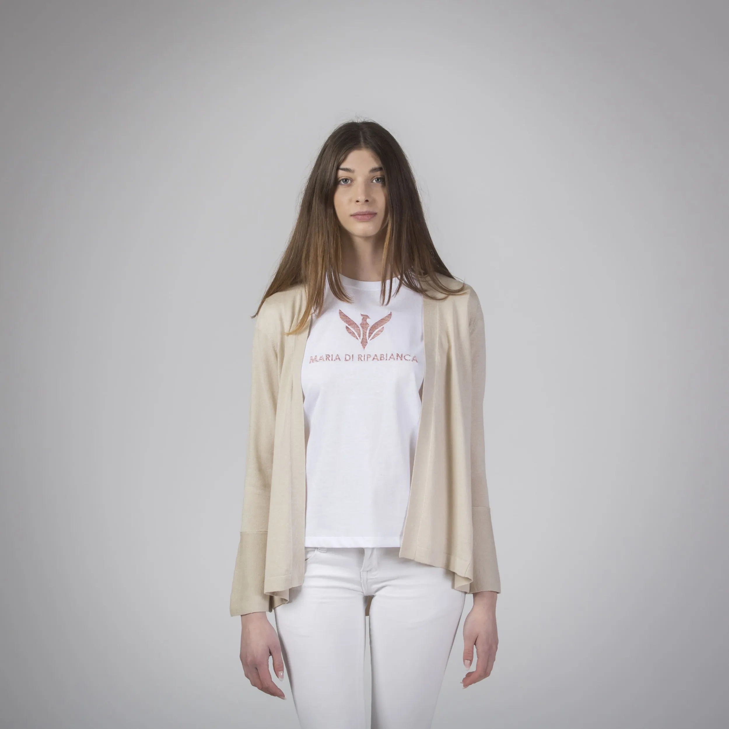 Cardigan con manica ampia