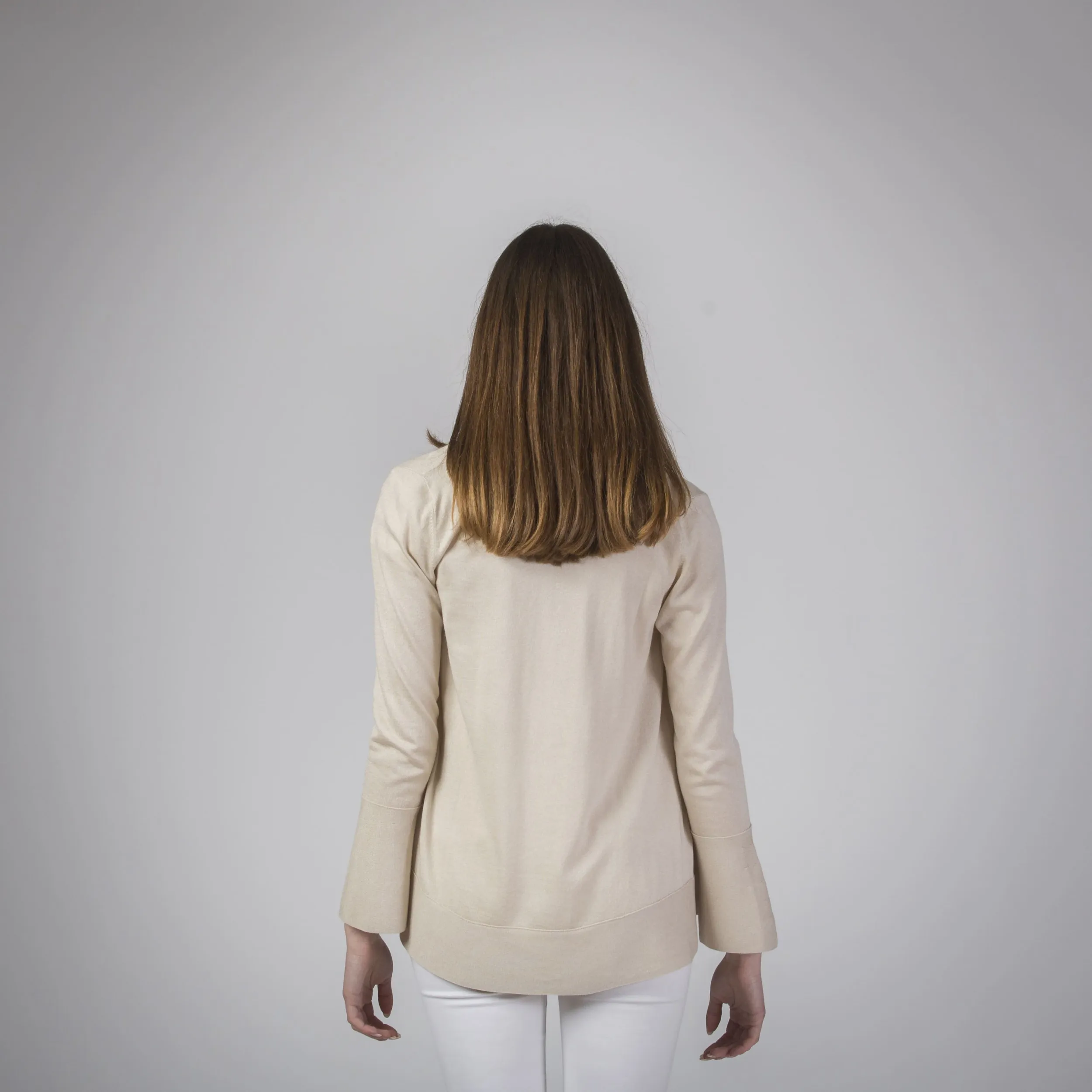 Cardigan con manica ampia