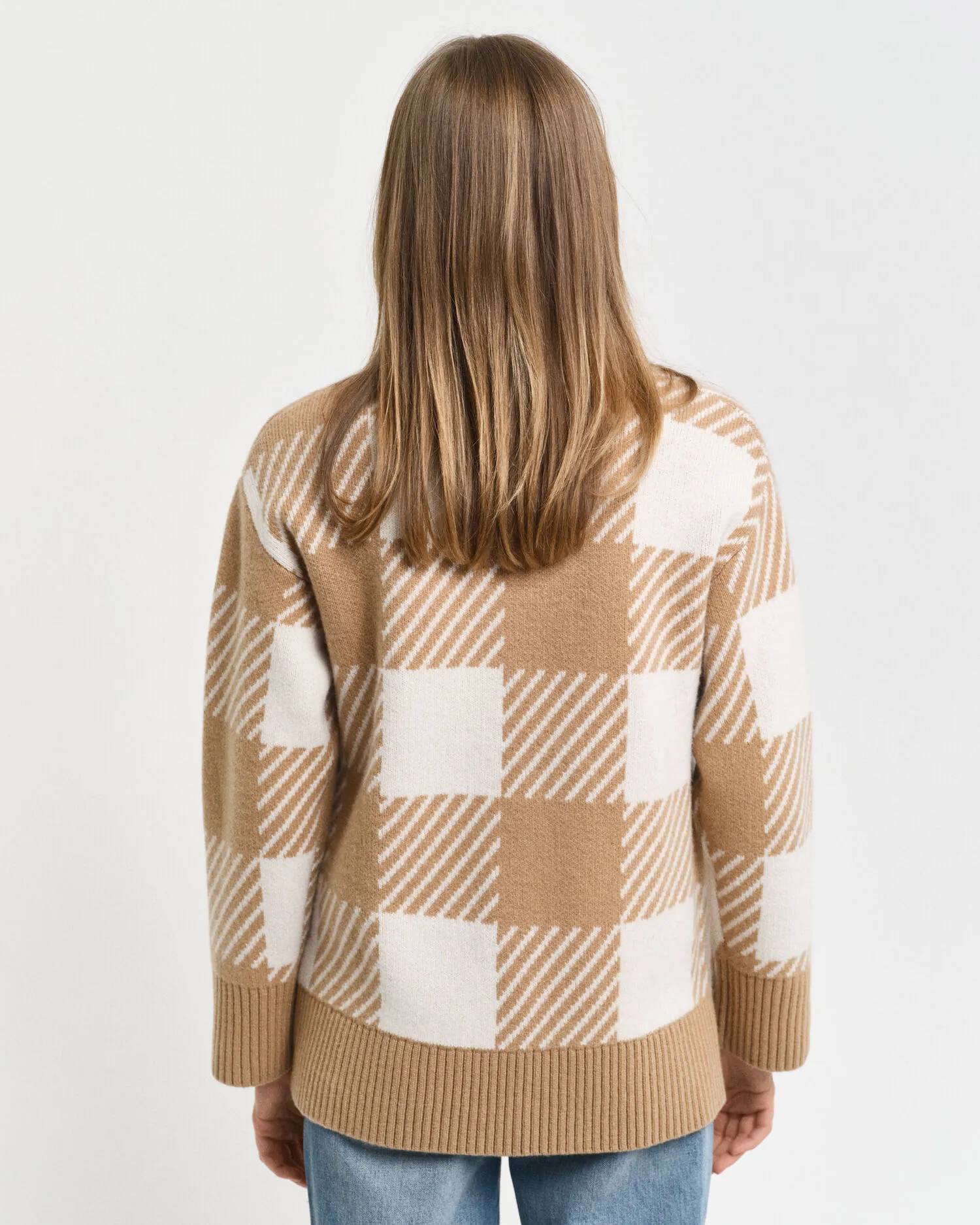 Cardigan con scollo a V Buffalo Checked    
