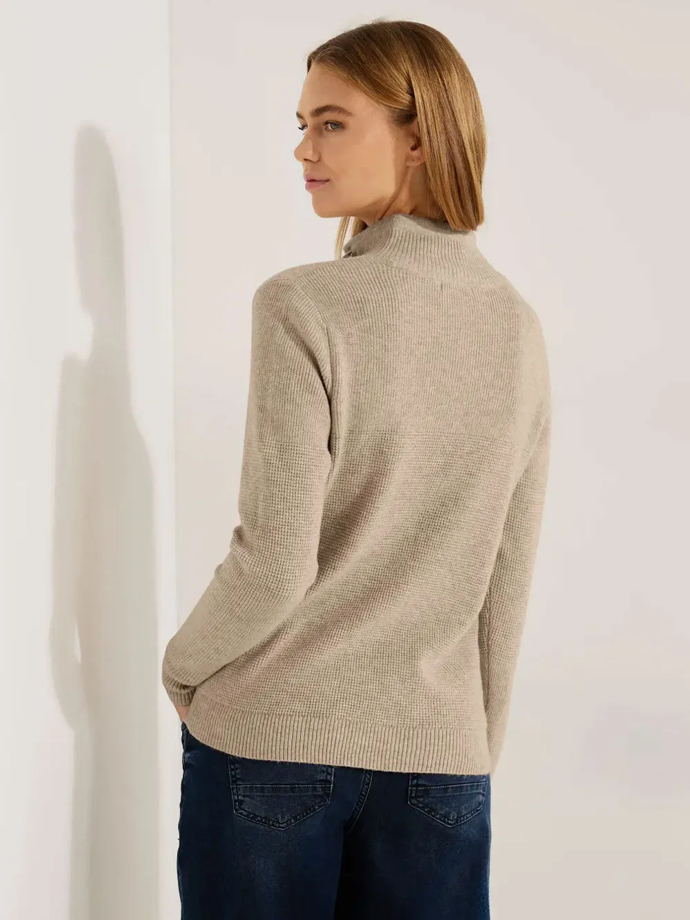 Cardigan Donna lungo beige