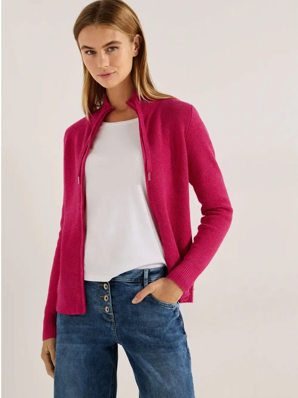 Cardigan Donna lungo rosa