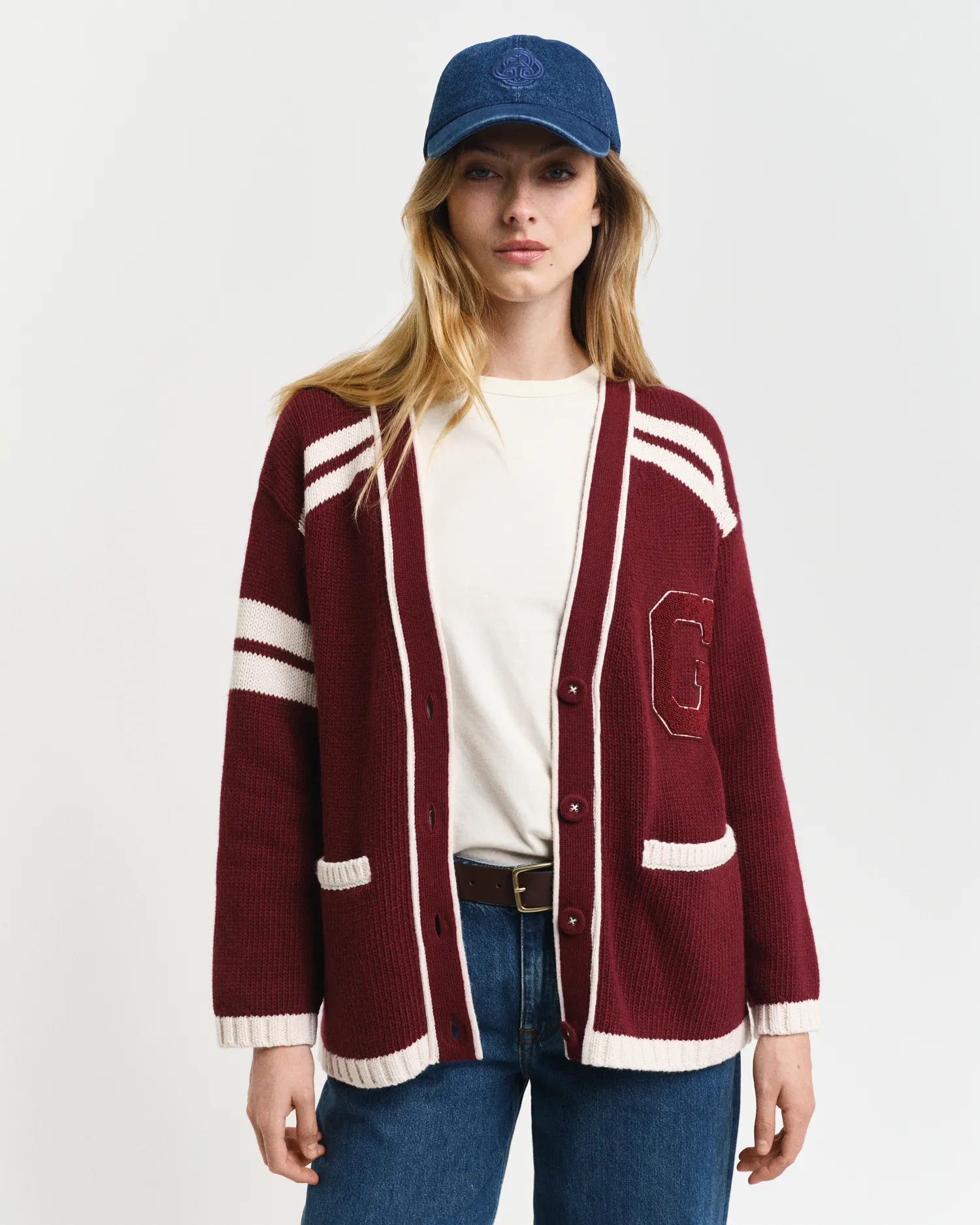 Cardigan GANT Varsity con scollo a V    