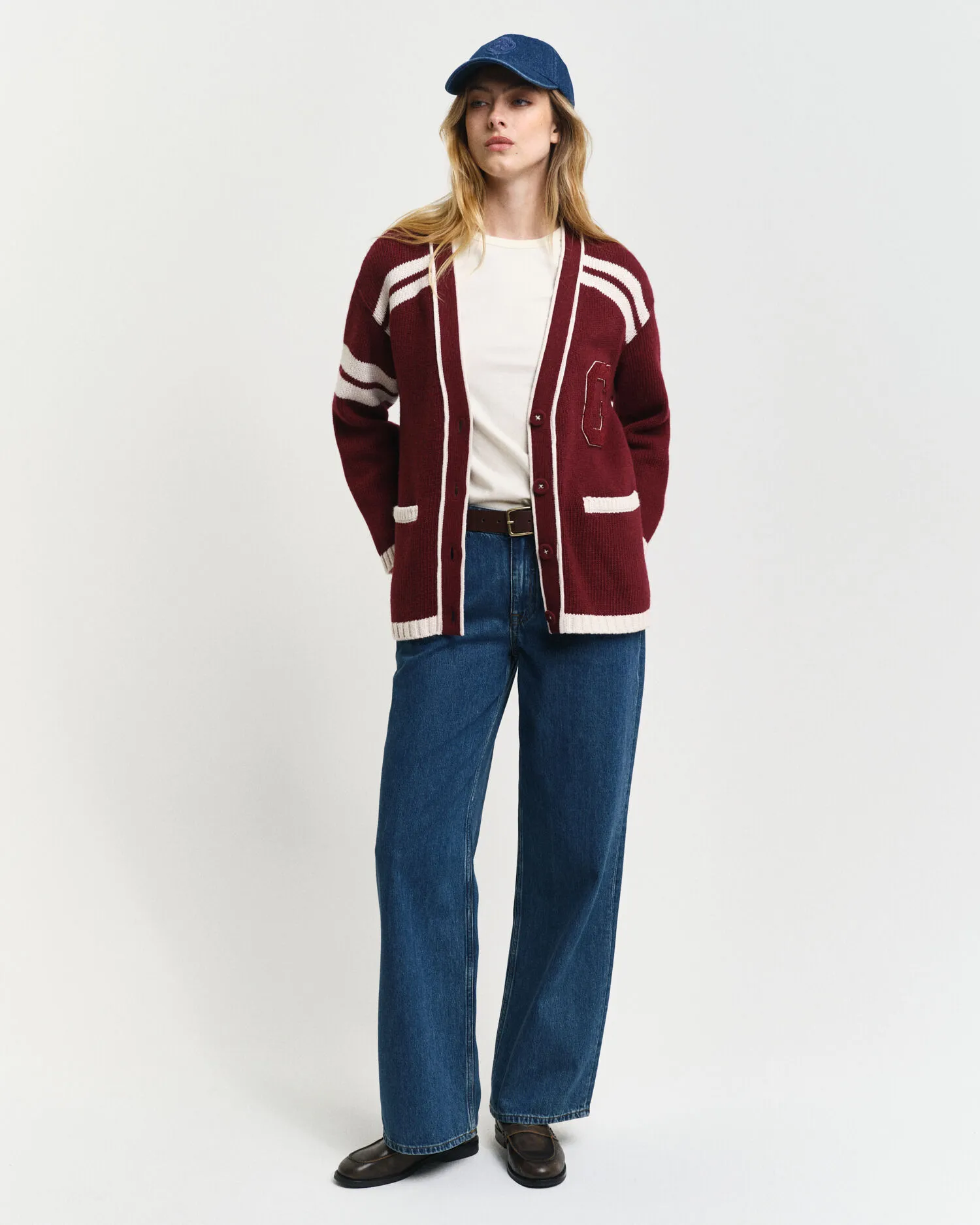 Cardigan GANT Varsity con scollo a V    