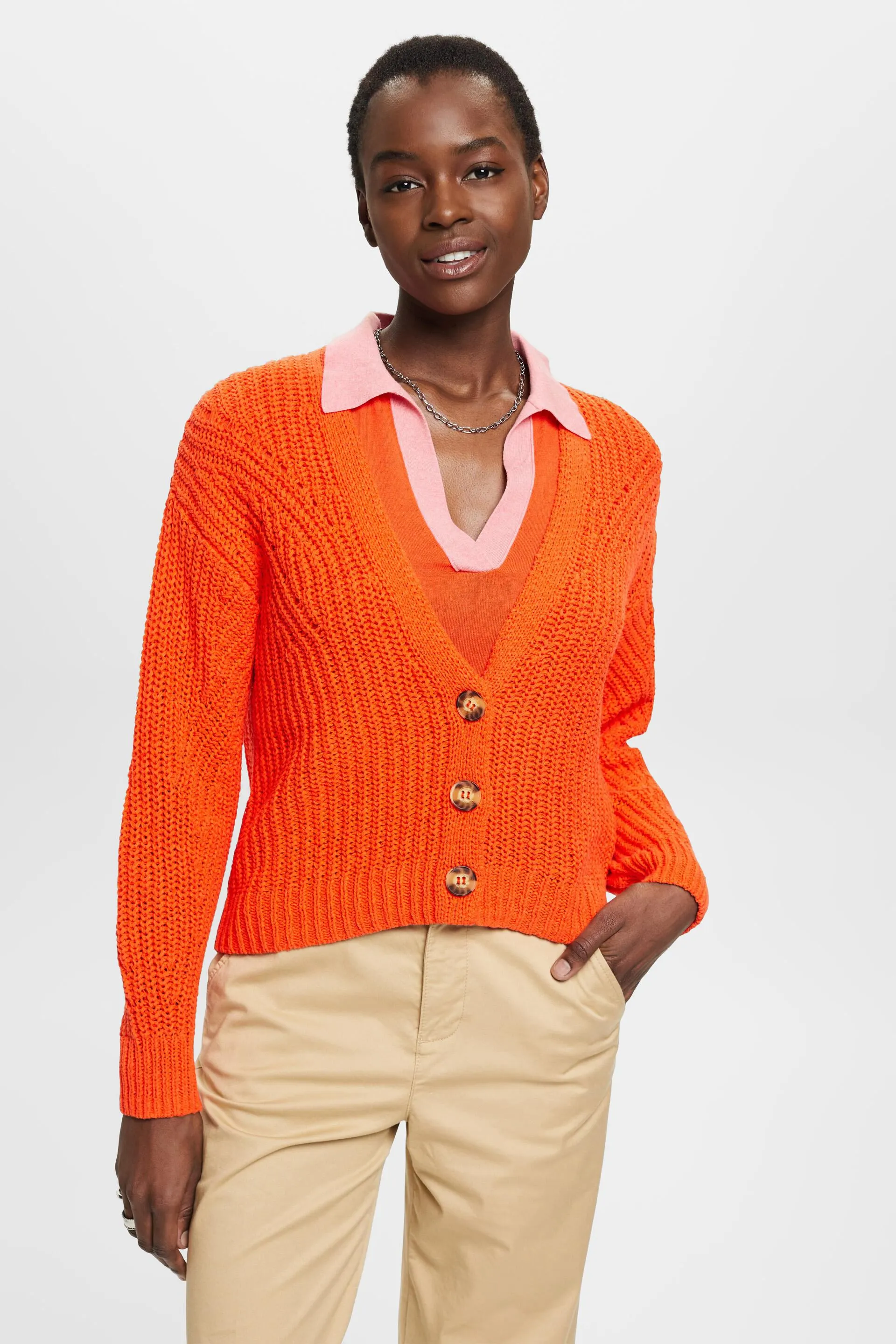 Cardigan in maglia larga