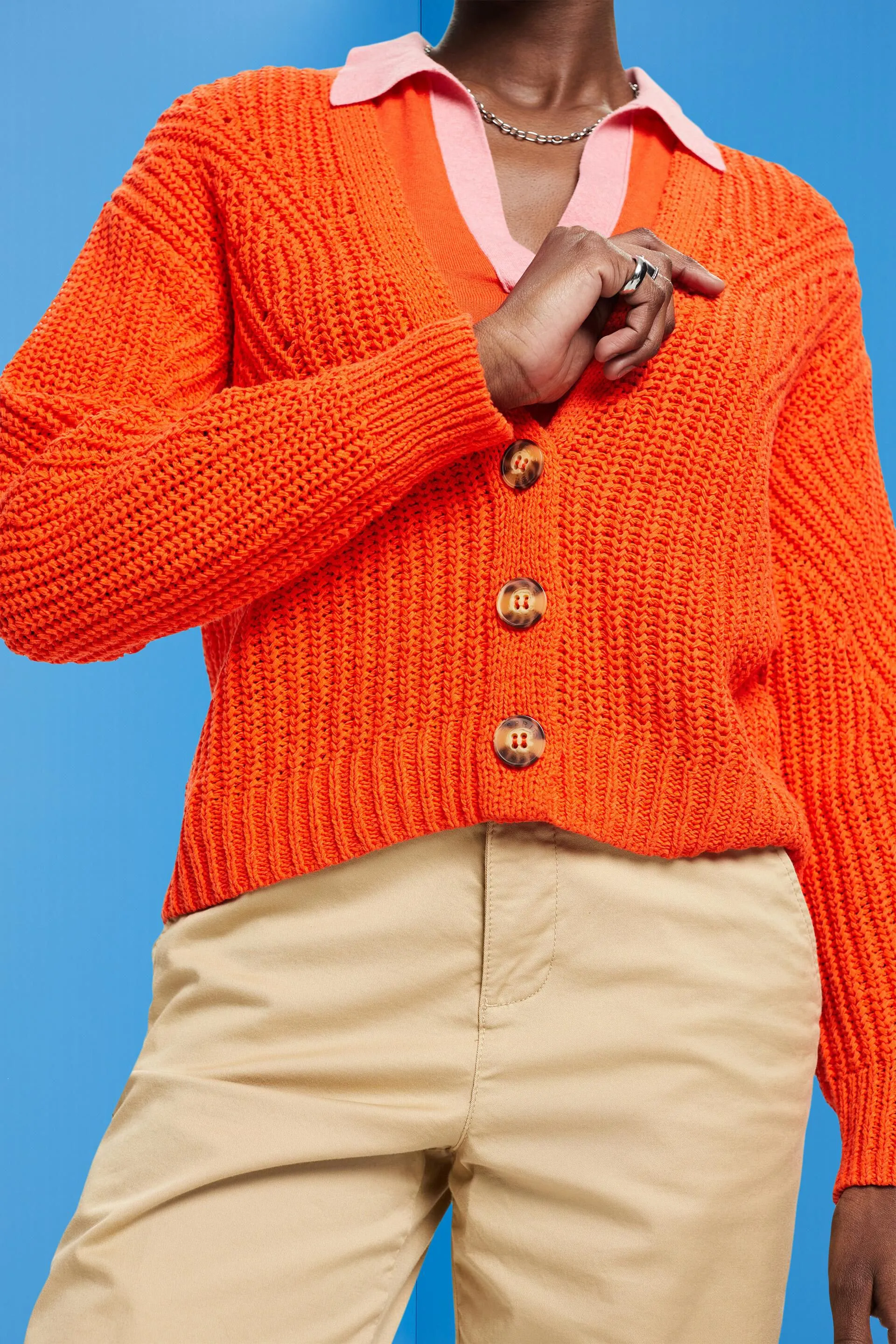 Cardigan in maglia larga