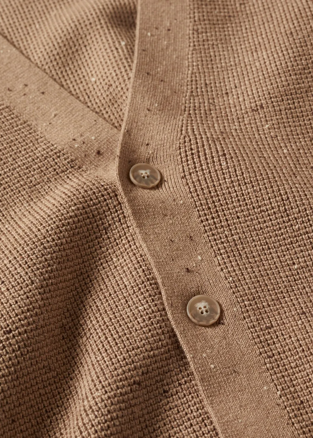 Cardigan melangiato strutturato