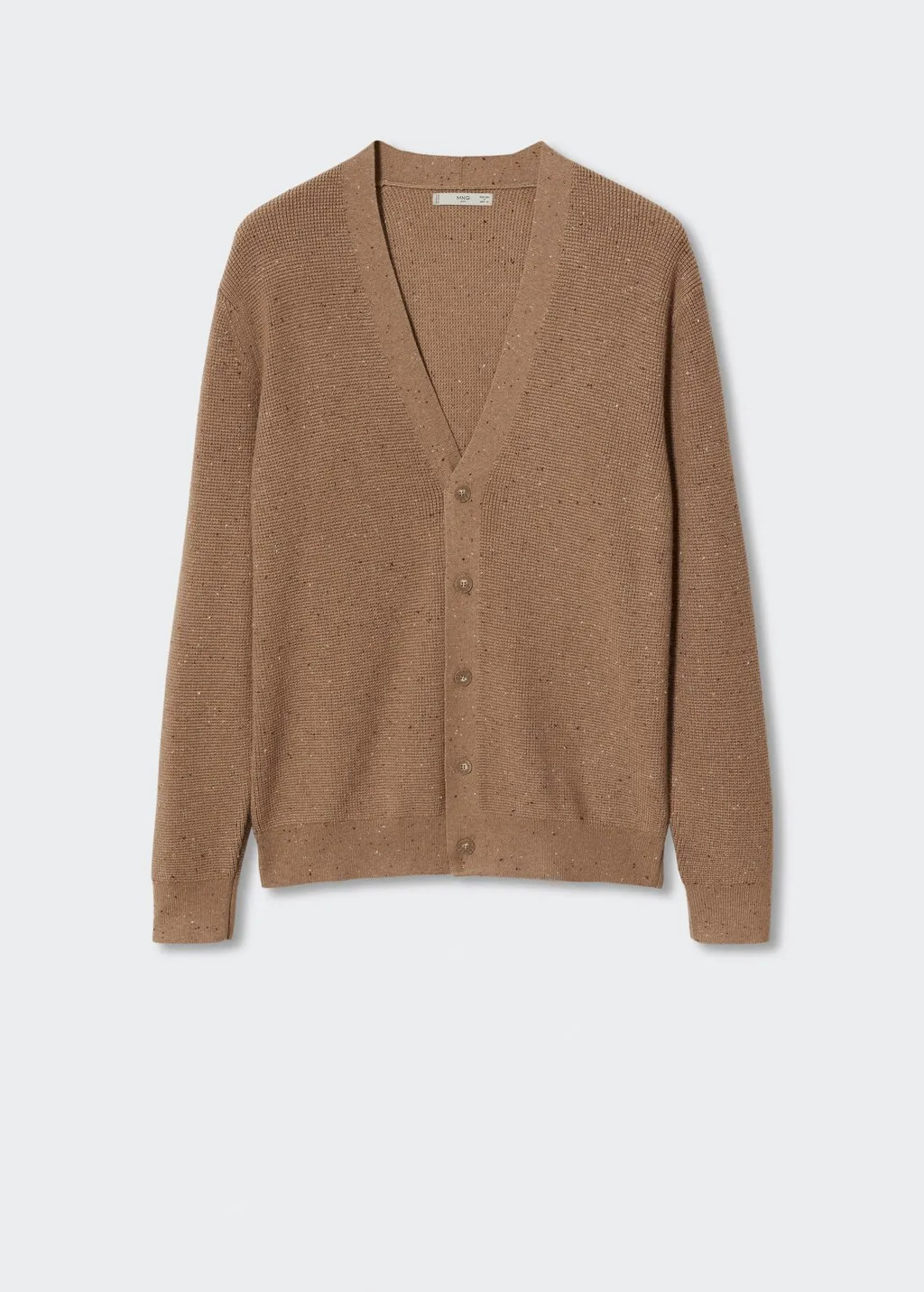 Cardigan melangiato strutturato
