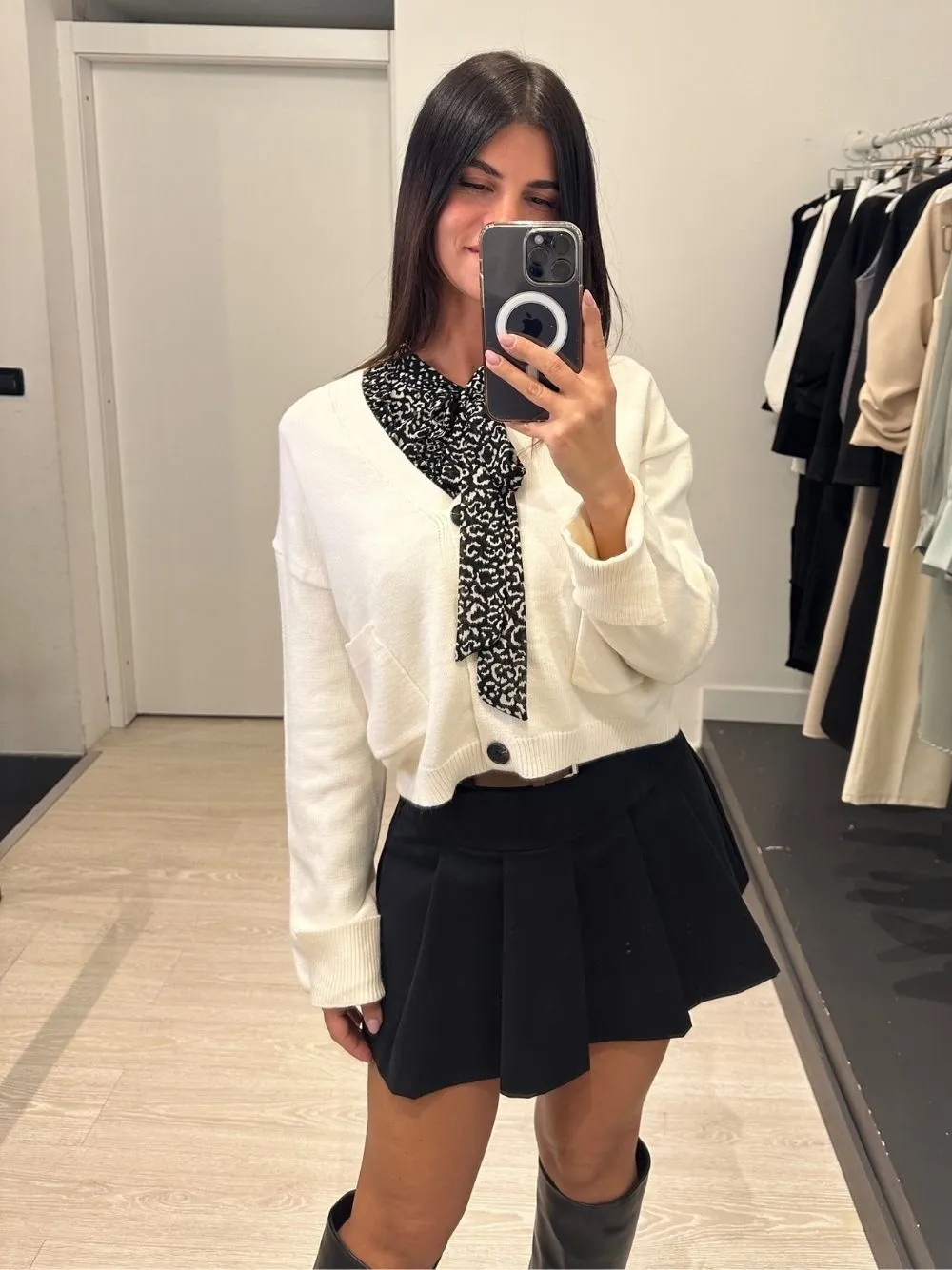 Cardigan over con tasche