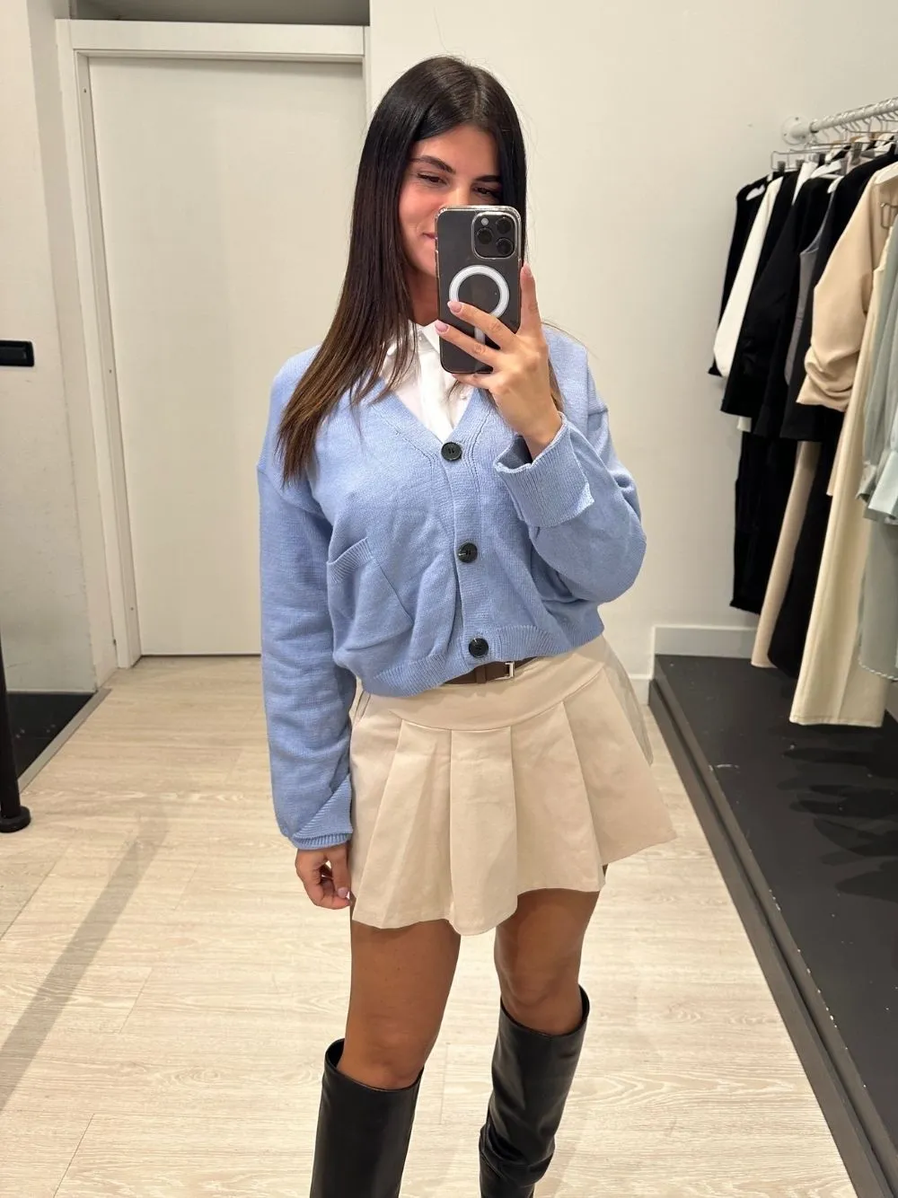 Cardigan over con tasche