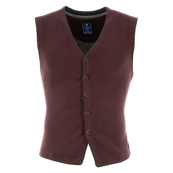 Cardigan senza maniche con pulsanti