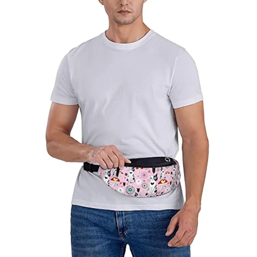 Cartoon Cute Cat Marsupi Borse Uomo e Donna Borsa sportiva con cintura regolabile per sport all’aria aperta, viaggi e ciclismo Z