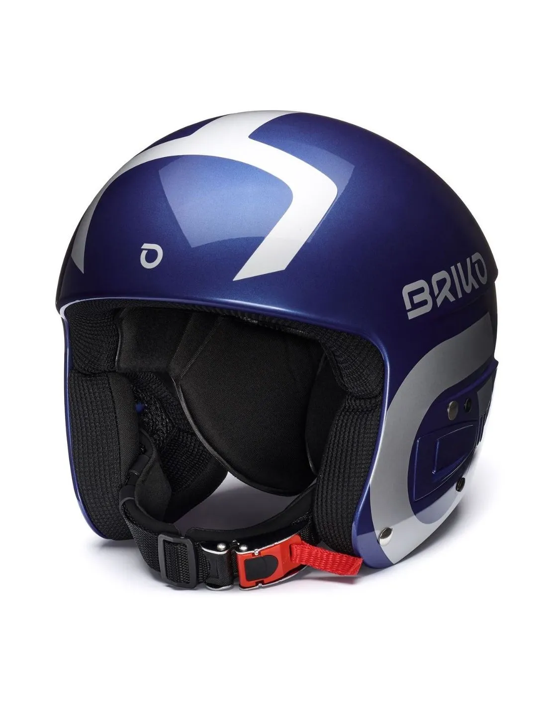 Casco da sci Briko Vulcano Fis 6.8 Jr blu metallizzato lucido