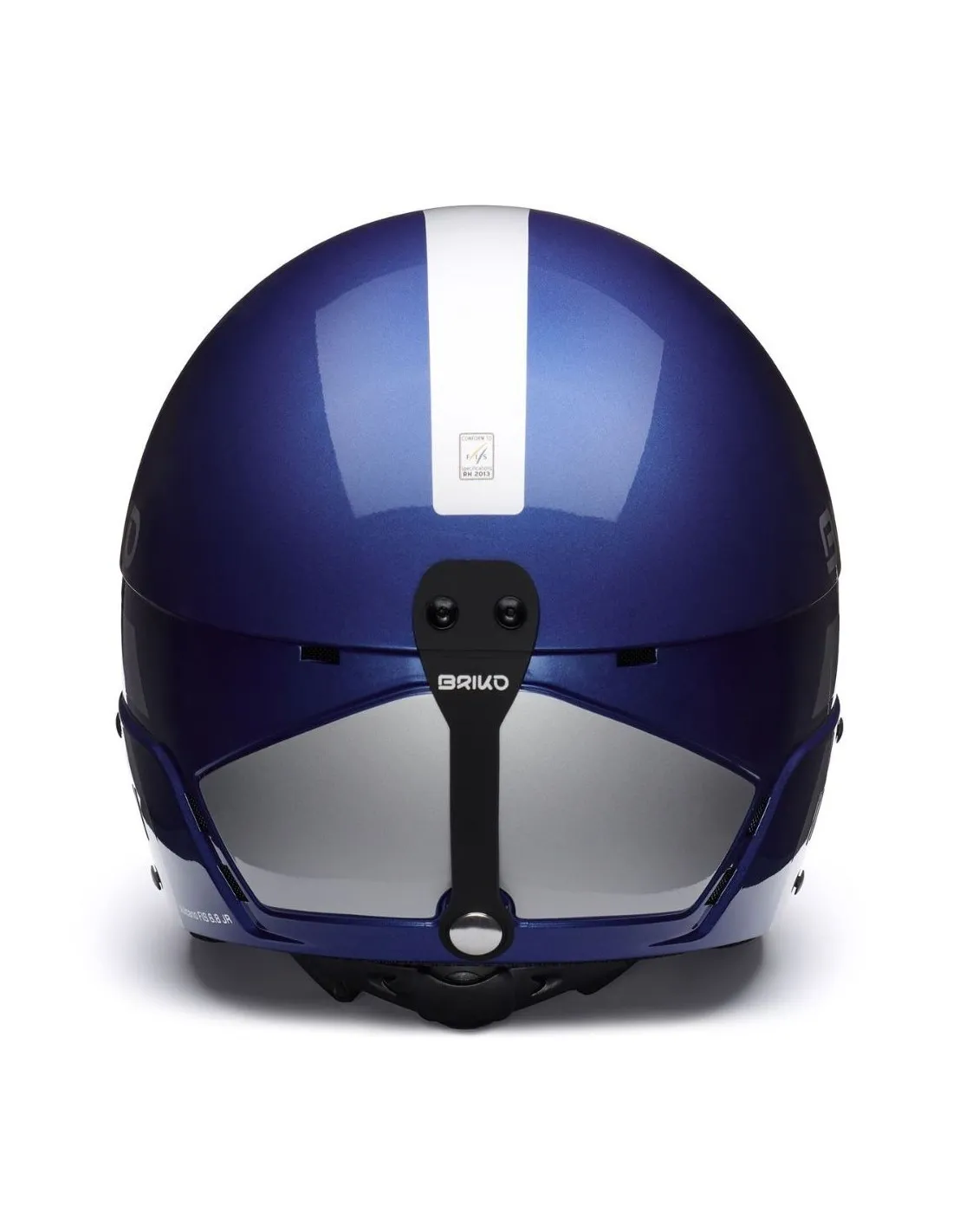 Casco da sci Briko Vulcano Fis 6.8 Jr blu metallizzato lucido