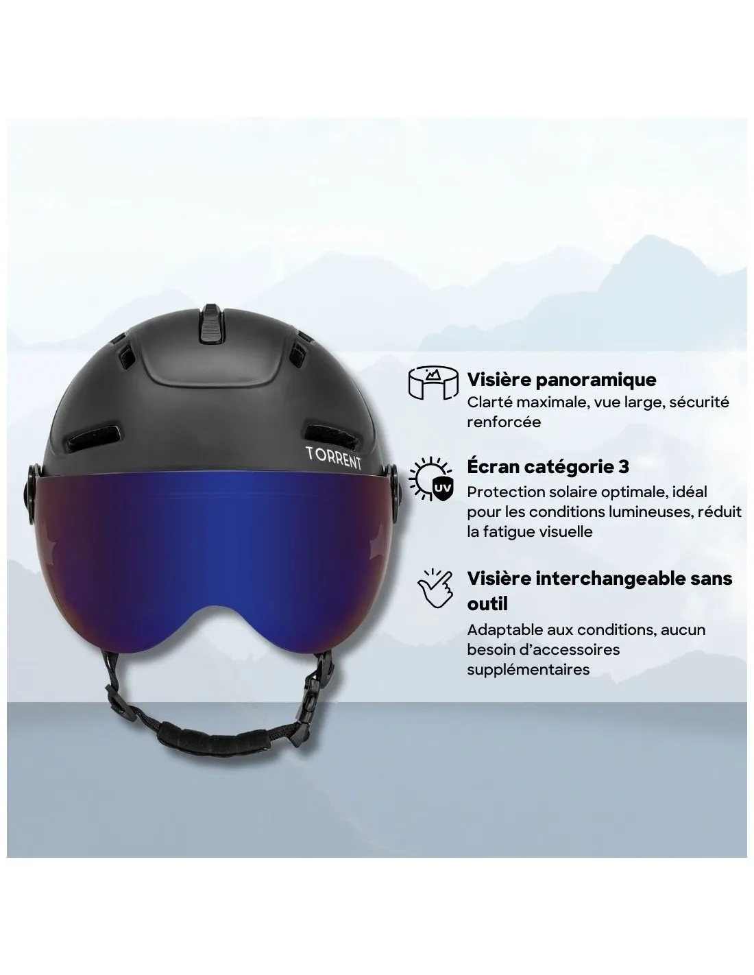 Casco da sci Torrent SP-S658V Nero