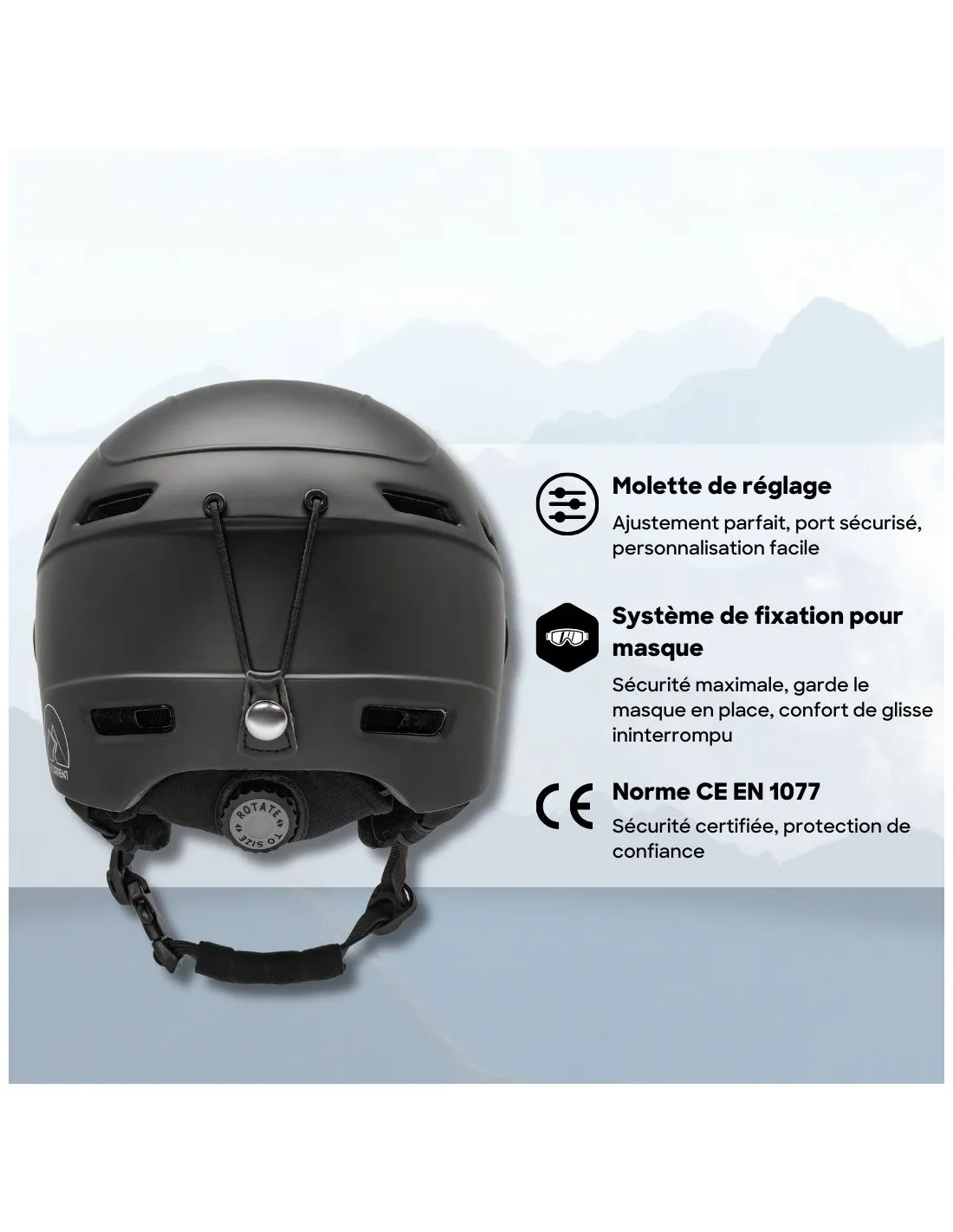 Casco da sci Torrent SP-S658V Nero