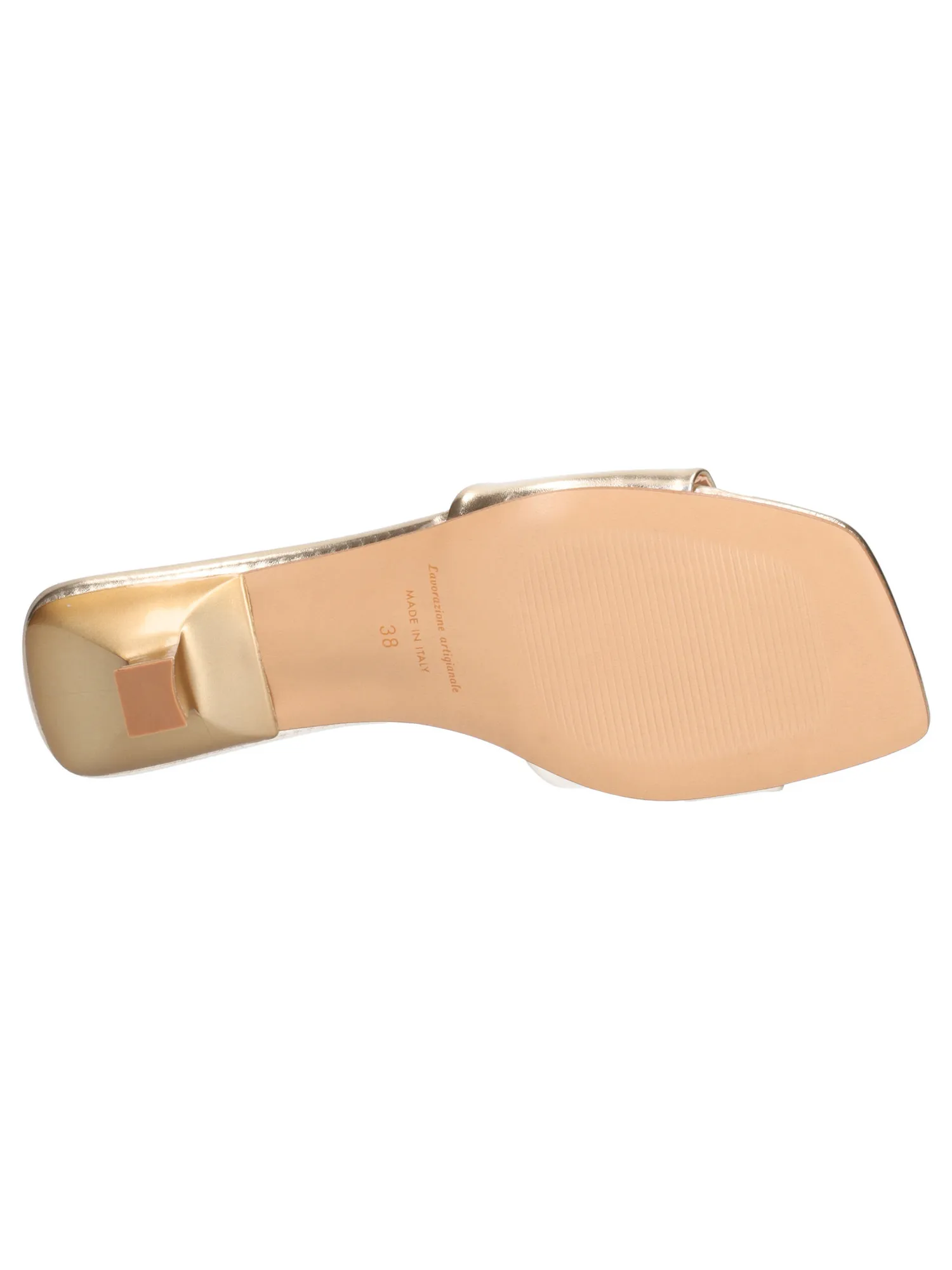 Ciabatta tacco basso Liviana da donna platino