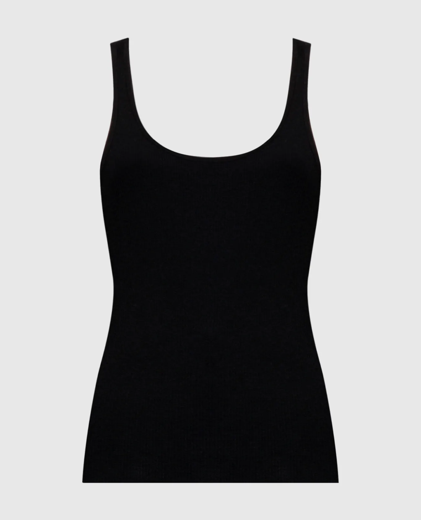 CO Top a coste in cashmere nero 8202BCM