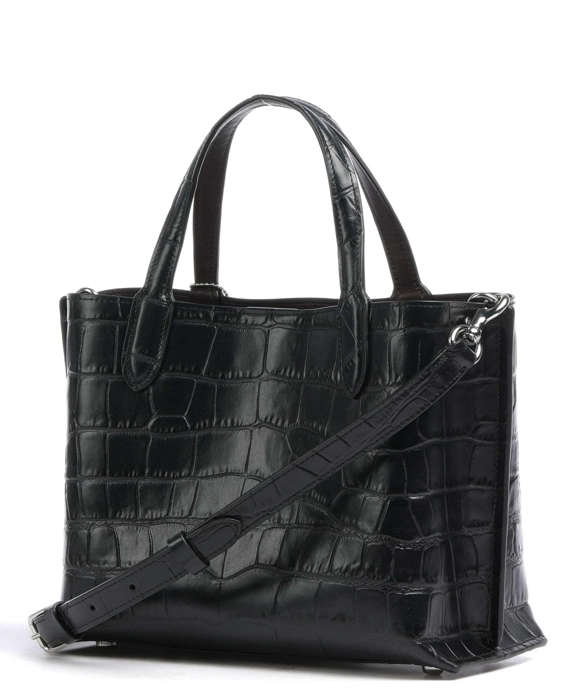  Coach Willow Borsa a mano pelle in rilievo nero  