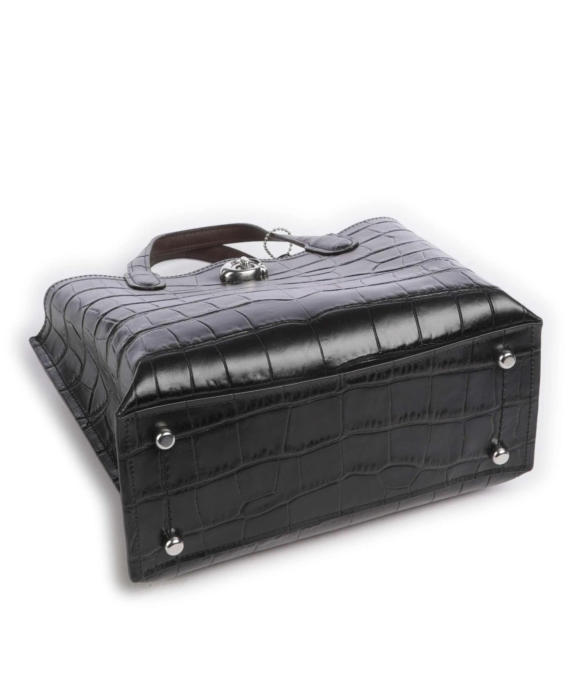  Coach Willow Borsa a mano pelle in rilievo nero  