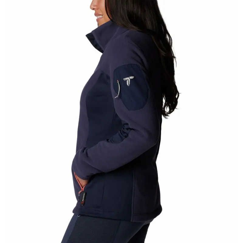 Columbia Giacca in pile con zip da donna Titan Pass 2.0 II (Nocturnal, Dark Nocturnal)