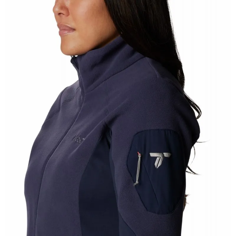 Columbia Giacca in pile con zip da donna Titan Pass 2.0 II (Nocturnal, Dark Nocturnal)