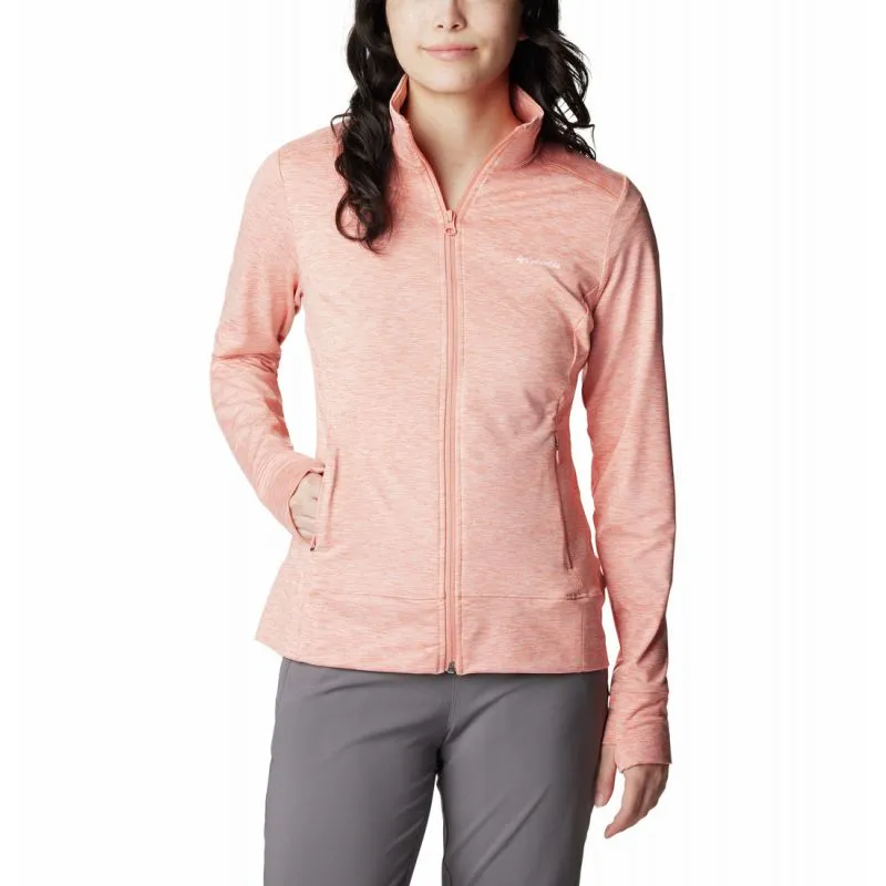 Columbia Giacca in pile con zip integrale Weekend Adventure EU (Summer Peach Heather) Donna