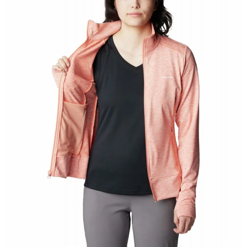 Columbia Giacca in pile con zip integrale Weekend Adventure EU (Summer Peach Heather) Donna