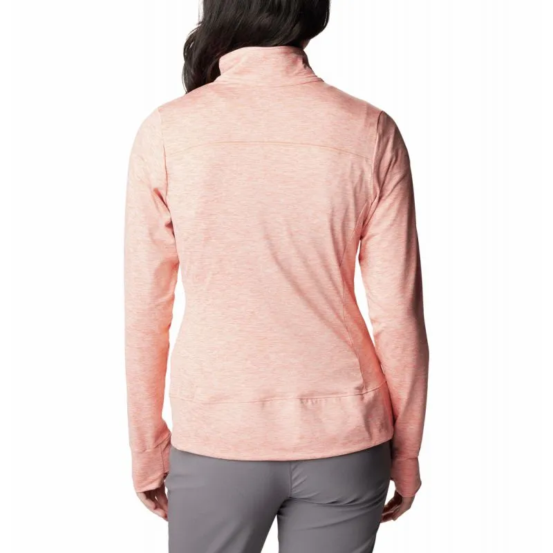 Columbia Giacca in pile con zip integrale Weekend Adventure EU (Summer Peach Heather) Donna