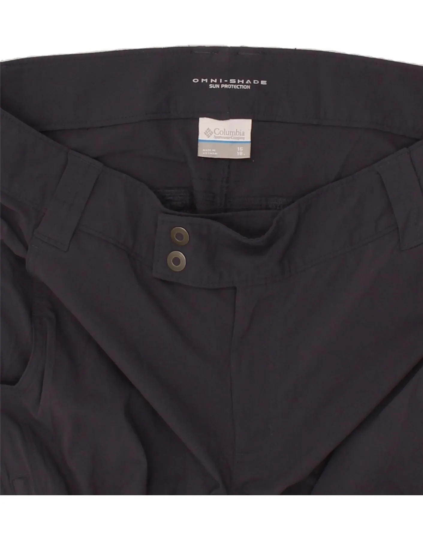 COLUMBIA Womens Omni-Shield Bermuda Shorts US 16 2XL W38  Navy Blue
