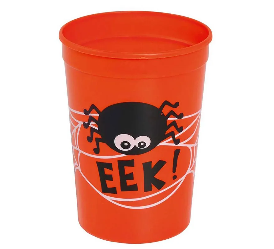 Coppa Halloween arancione 11 cm