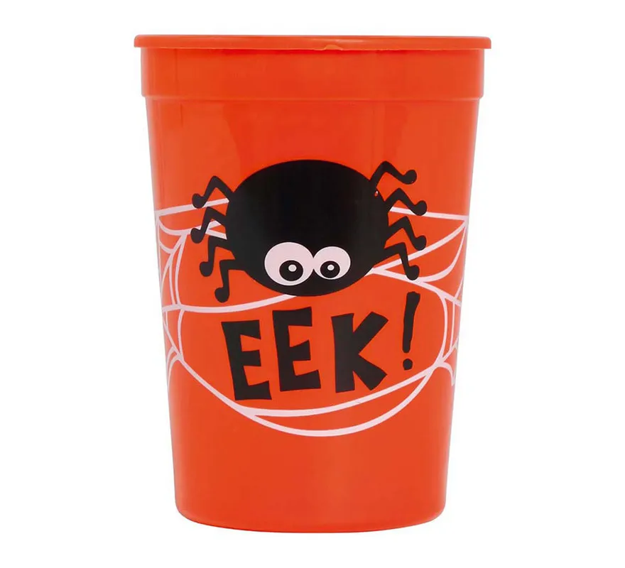 Coppa Halloween arancione 11 cm
