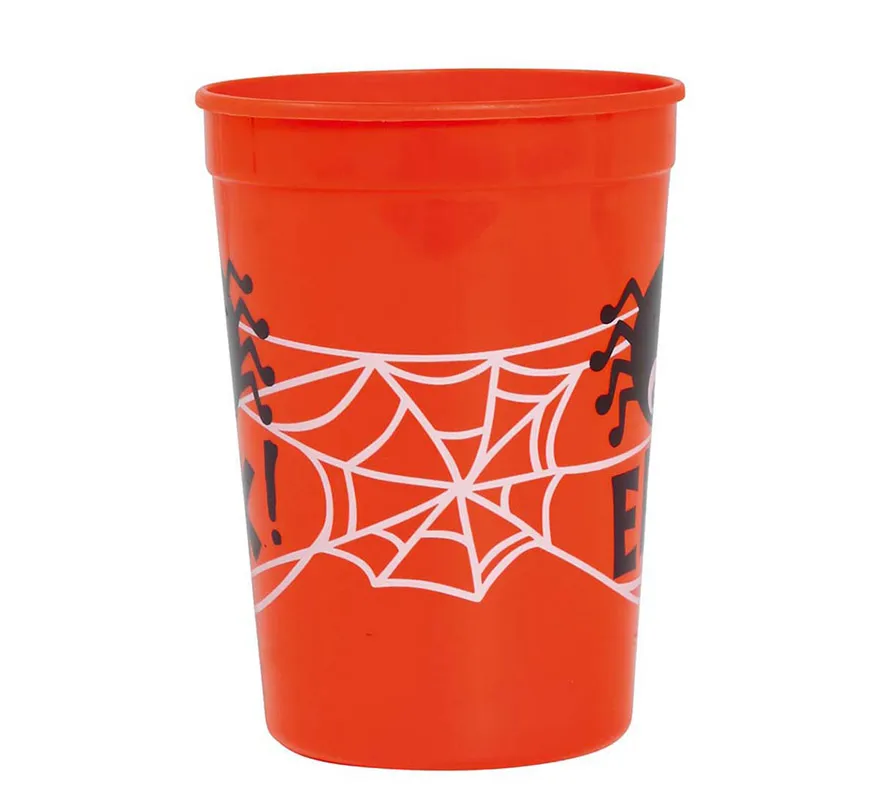 Coppa Halloween arancione 11 cm