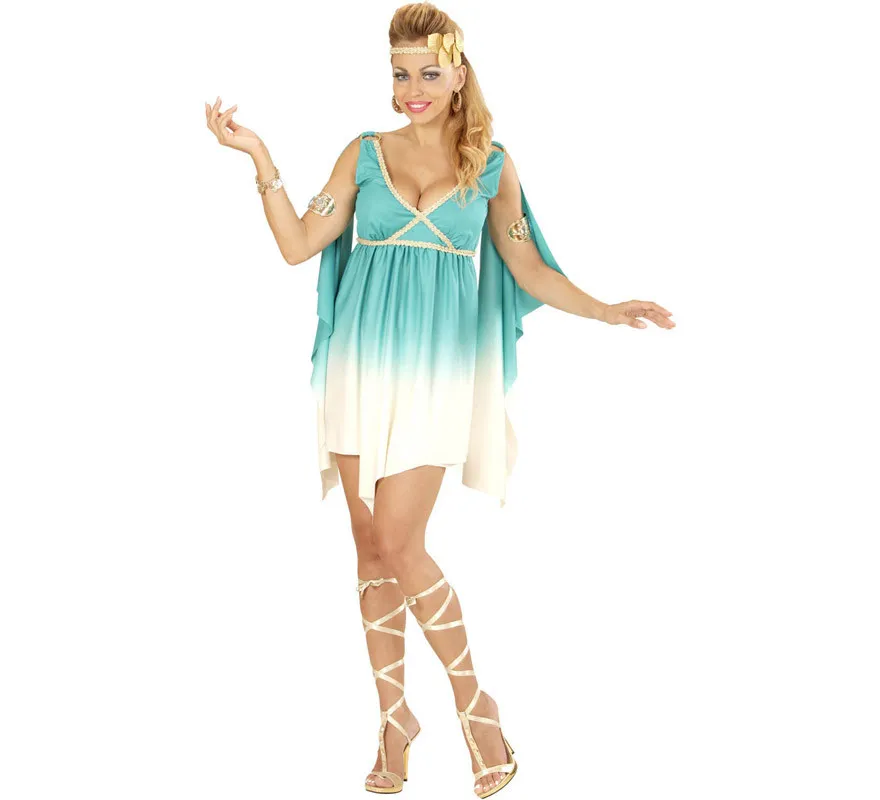 Costume da Dea blu dell'Olimpo per donna