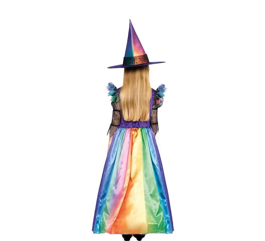Costume da strega colorato per bambina