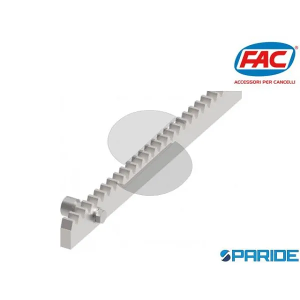 CREMAGLIERA RETTANGOLARE 30X12 MM L 2 MT VA6201 002 FAC CON DISTANZIALI A SALDARE