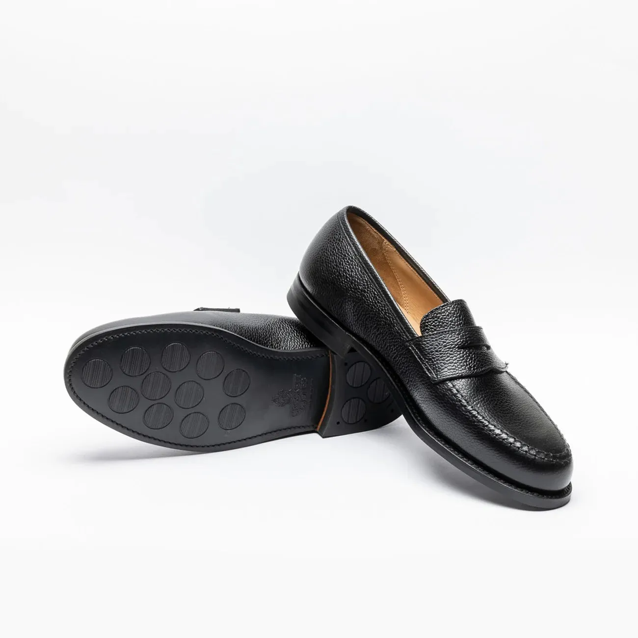 Crockett & Jones Mocassino penny Crockett & Jones Boston in camoscio marrone