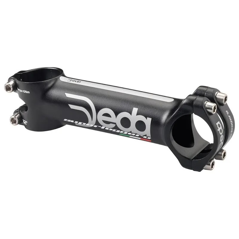 DEDA ELEMENTI ATTACCO MANUBRIO SUPERLEGGERO 130mm NERO OPACO