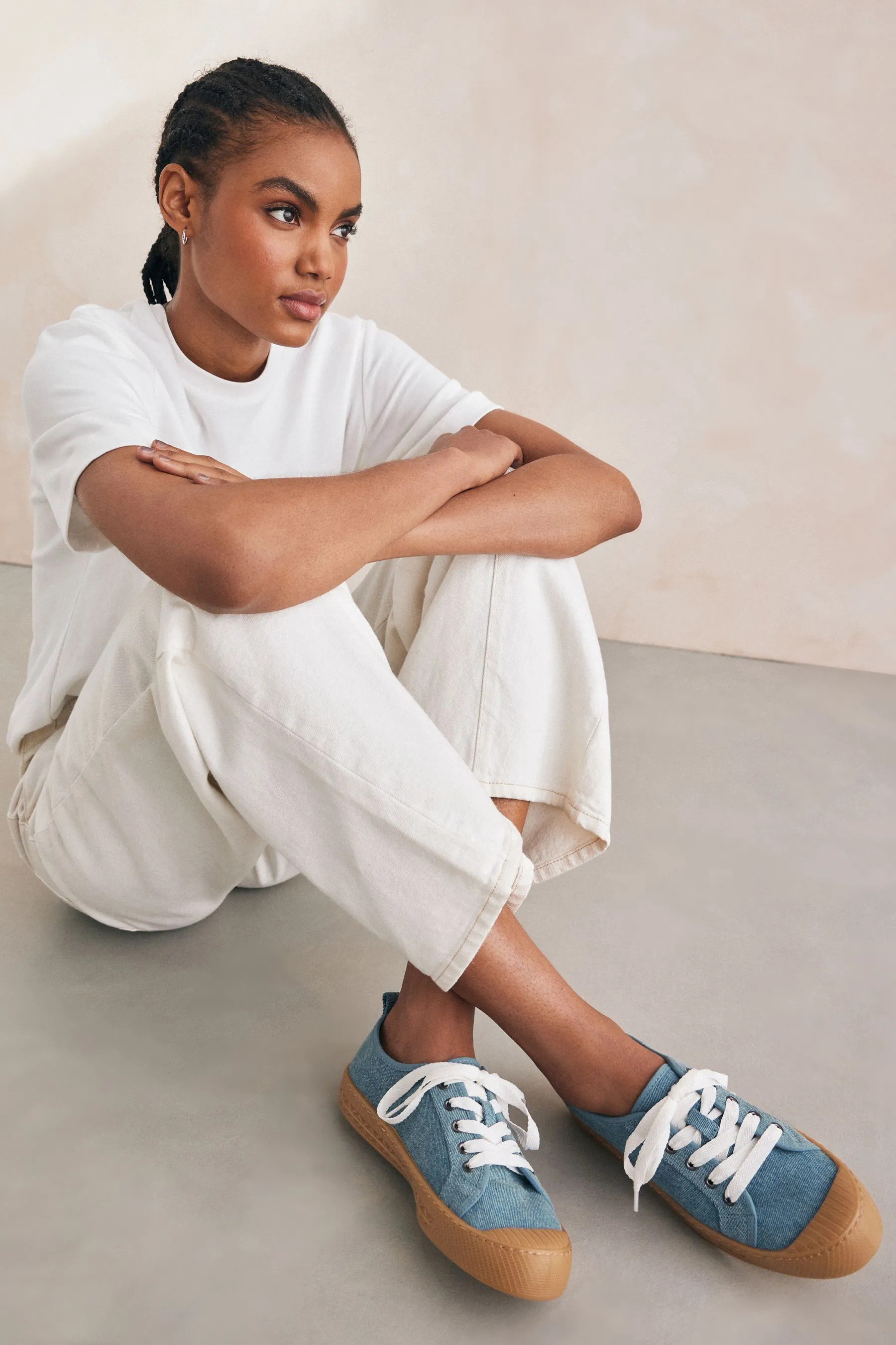 Denim  - Forever Comfort® - Denim - Scarpe da ginnastica Pizzo stile baseball